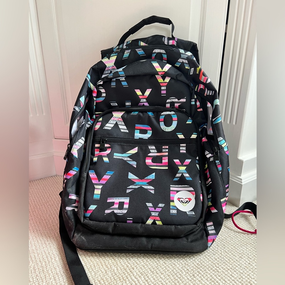 Roxy Backpack. Excellent Condition. Fun vibrant print